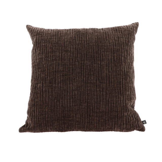 4MURS Coussin MEANDOR coloris Brun chocolat 44 x 44 cm
