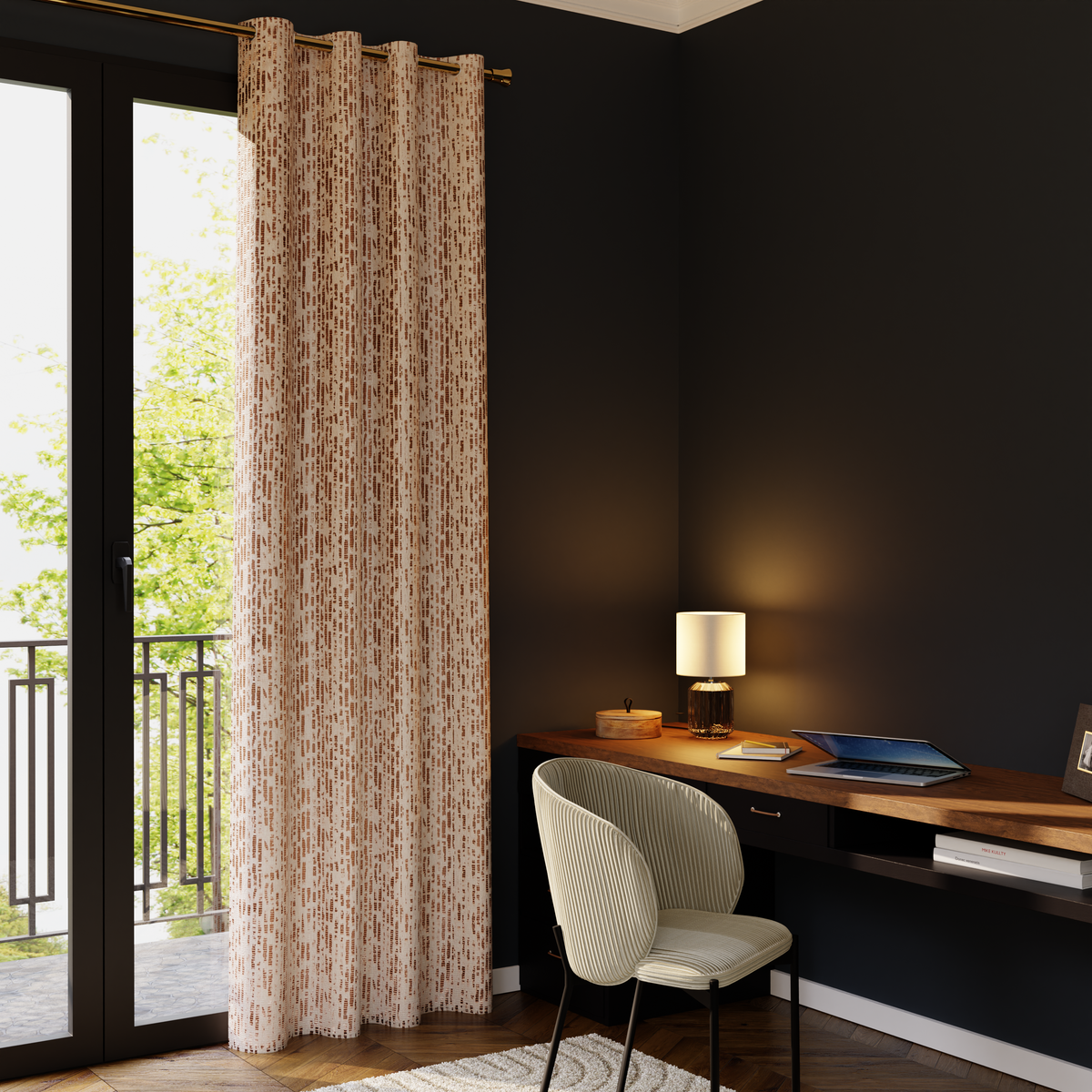 Rideau Jhanes Mordoré