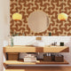 4MURS Papier peint intissé Luciano Terracotta