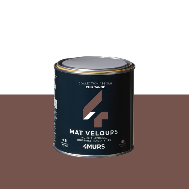 Absolu Peinture Peinture cuir tanné Mat 0,5 L