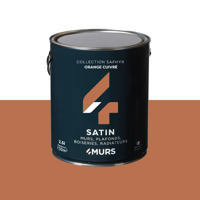 SAPHYR Peinture Saphyr Orange cuivré Satiné 2,5L