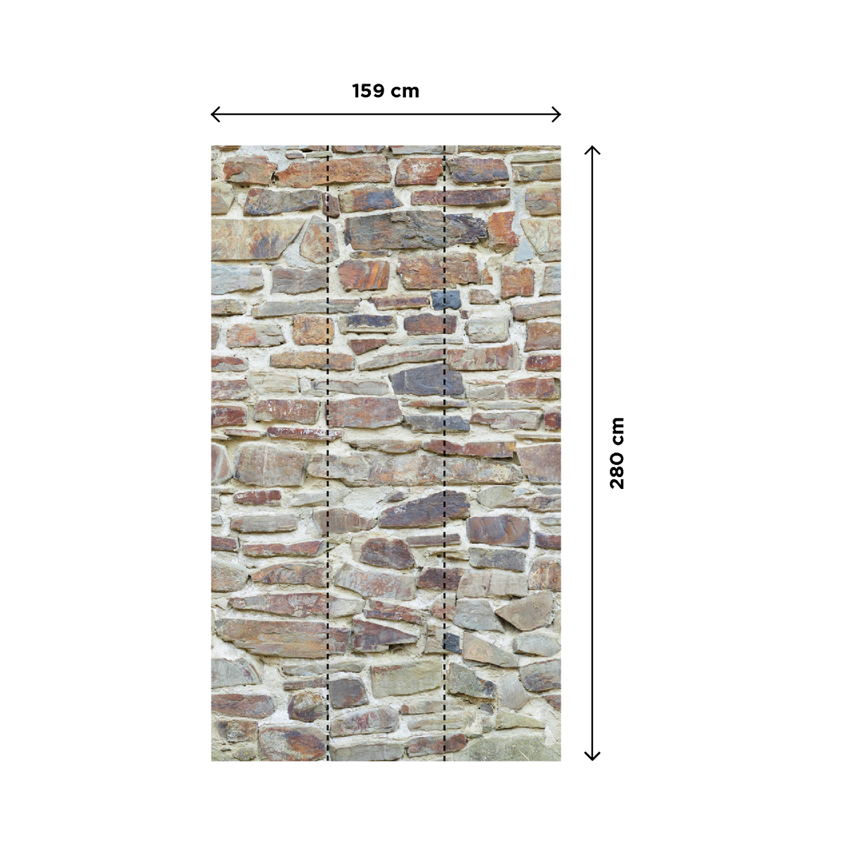 4MURS Papier peint panoramique L Rudyard Sable beige Satiné