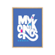 4MURS Image sous verre Mykonos Bleu / blanc