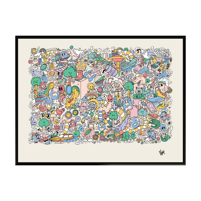 4MURS Tableau STREET ART coloris multicolore