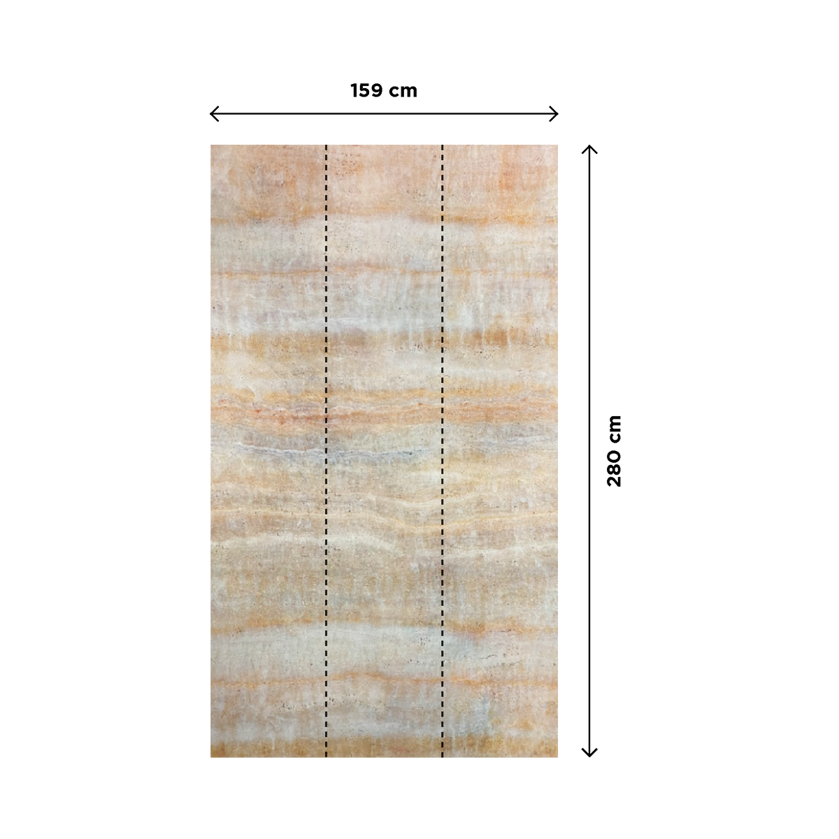 4MURS Papier peint panoramique L Tokela Beige-brun et gris perle Satiné