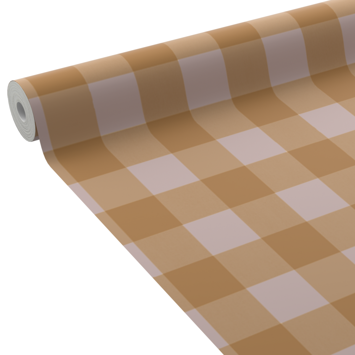 4MURS Papier peint intissé Flavie Ocre orangé et rose