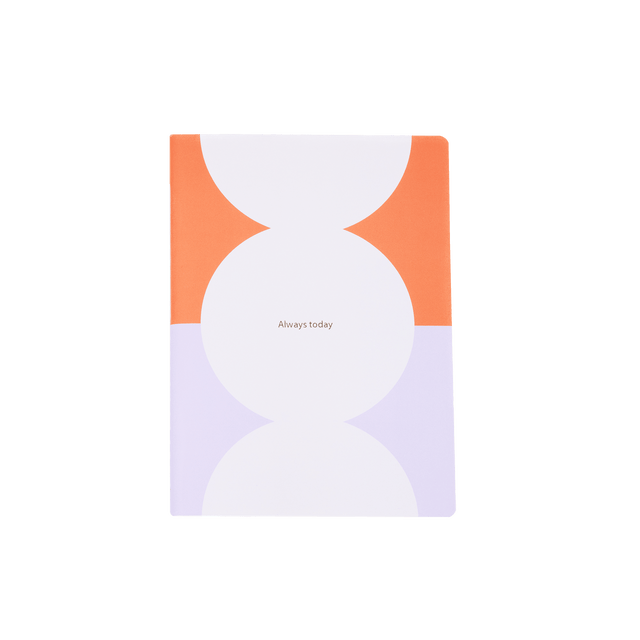 HELIO FERRETTI Carnet ALWAYS TODAY coloris Orange/Violet
