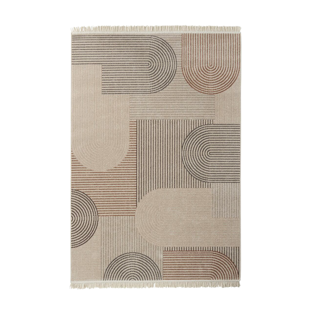 Tapis MANY coloris marron/taupe 120 x 170 cm