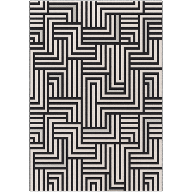 Tapis ONIX coloris noir 120 x 170 cm