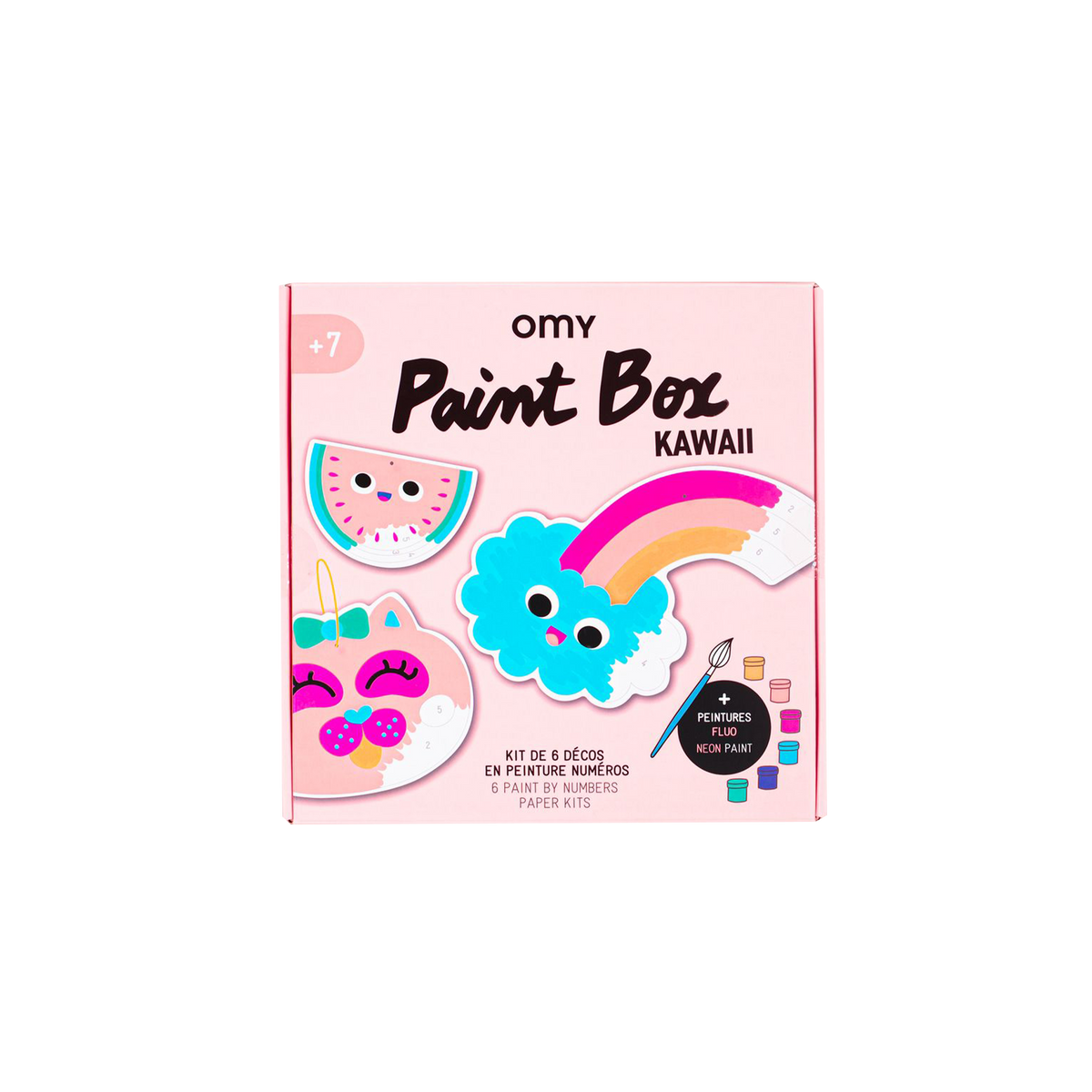 OMY Kit de peinture Kawaii Rose