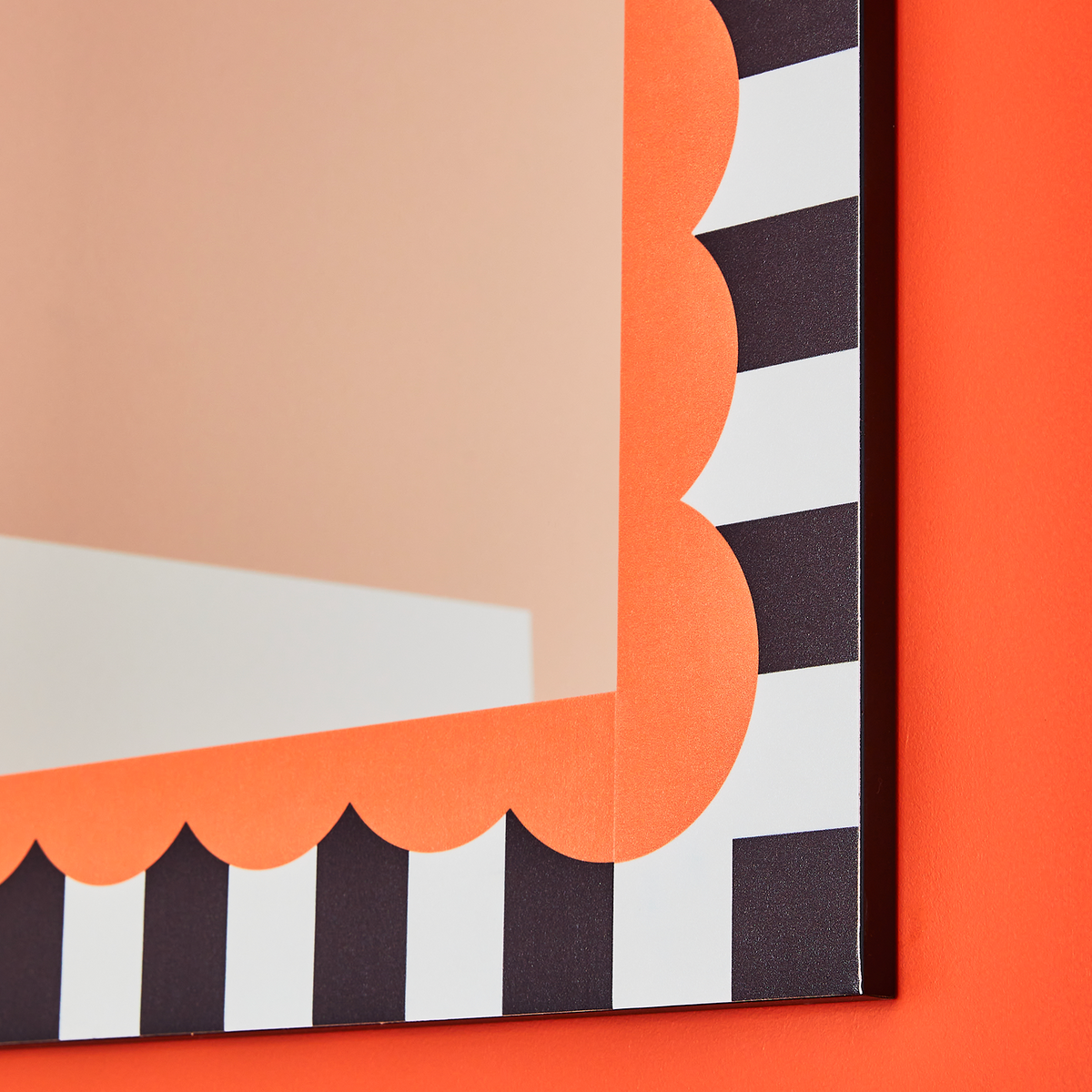 4MURS Miroir Mika Orange / noir / blanc