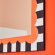 4MURS Miroir Mika Orange / noir / blanc