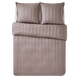 4MURS Parure de lit en satin de coton Bone Gris cendre