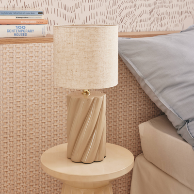 OSTARIA Lampe à poser Twist Beige