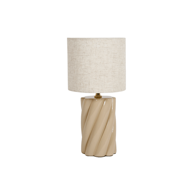 Ostaria Lampe à poser TWIST coloris beige 44 x 21 cm