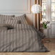 4MURS Parure de lit en satin de coton Bone Gris cendre