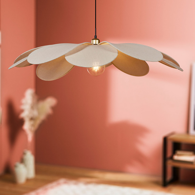 Ostaria Suspension MARGAUX écru 11 x 87 cm diamètre 87 cm