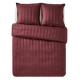 4MURS Parure de lit en satin de coton Bone Bordeaux