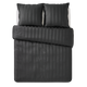 4MURS Parure de lit en satin de coton Bone Anthracite