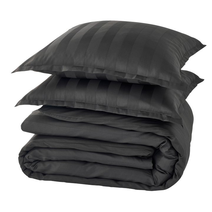 4MURS Parure de lit en satin de coton Bone Anthracite