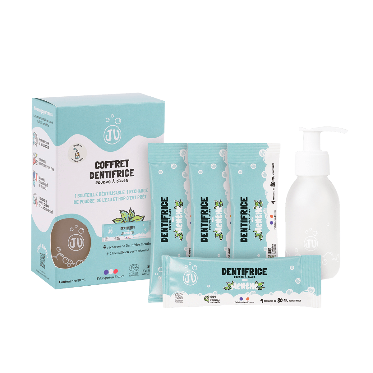 JULIETTE DIY cosmétique Coffret dentifrice menthe Bleu Menthe 32G