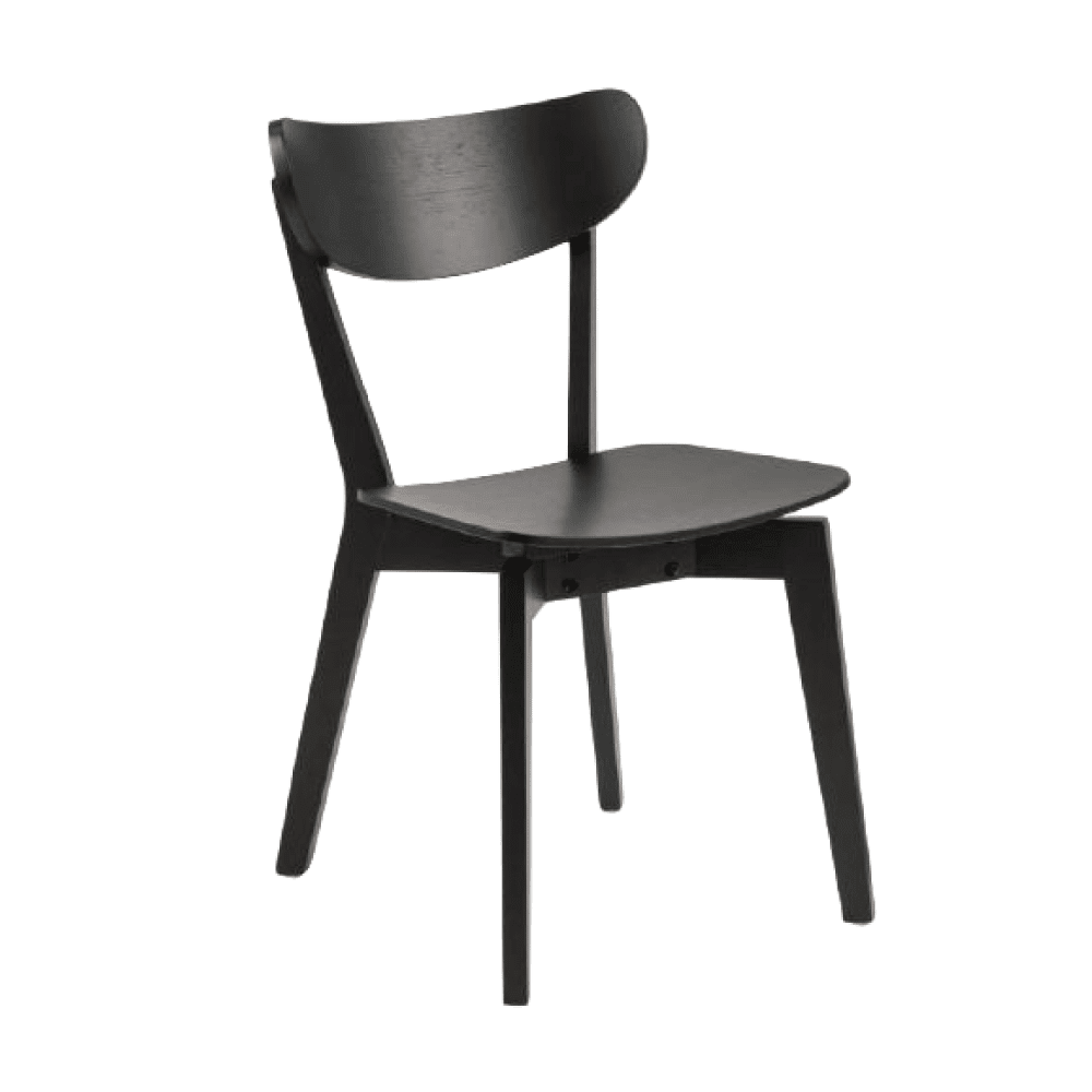 Chaise Roxby Noir 1 place