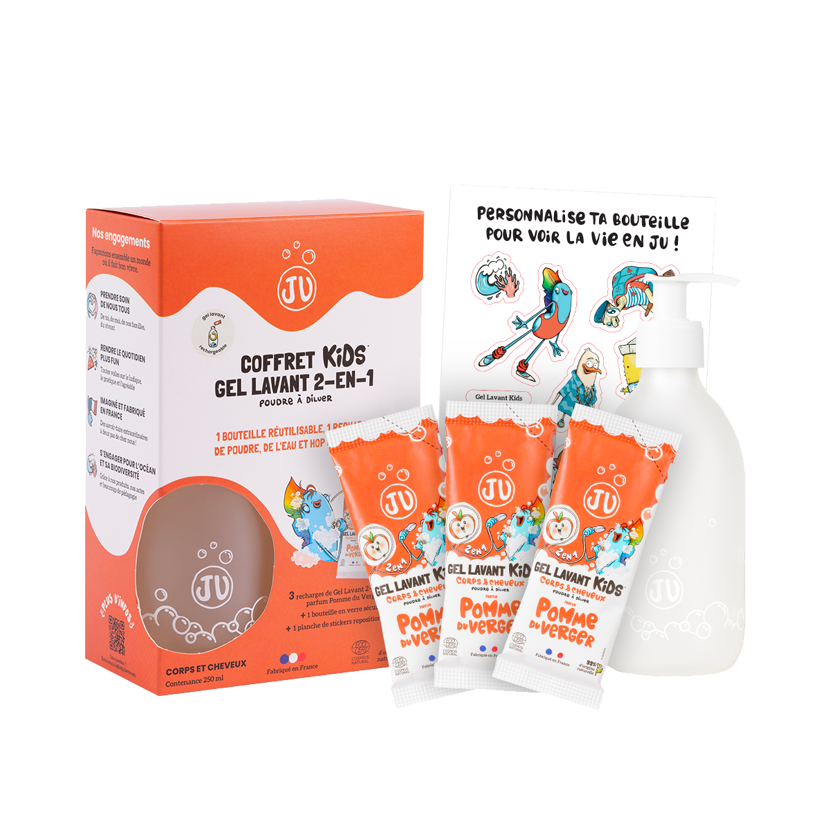 JULIETTE DIY cosmétique Coffret kids 2 en 1 Orange 75G