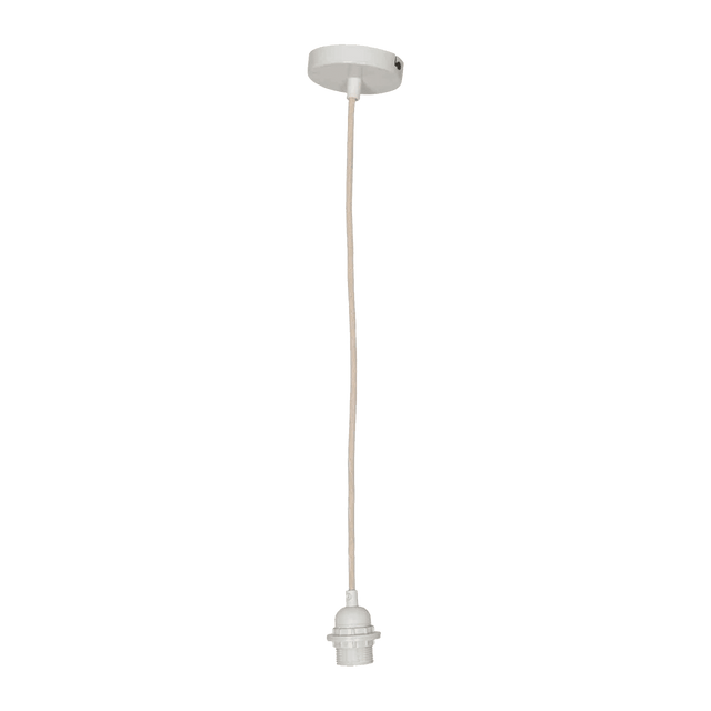 Kit suspension plafond CORDON coloris blanc diamètre 1 cm