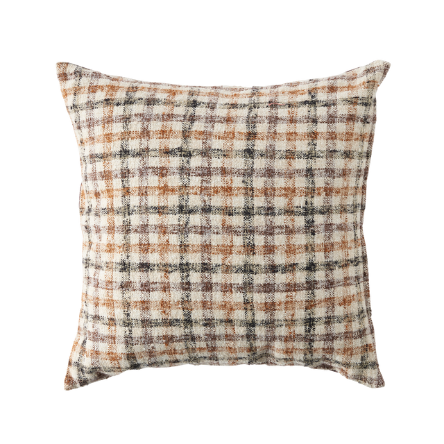 Coussin SHAN coloris terracotta 45 x 45 cm