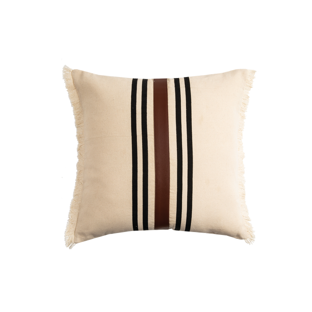 Coussin PARKER coloris brun 45 x 45 cm