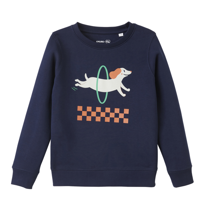 4MURS Sweat-shirt Chachien Bleu marine