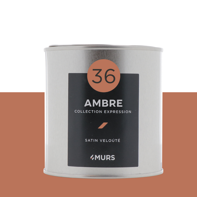Expression Peinture Peinture ambre Satiné 0,5 L