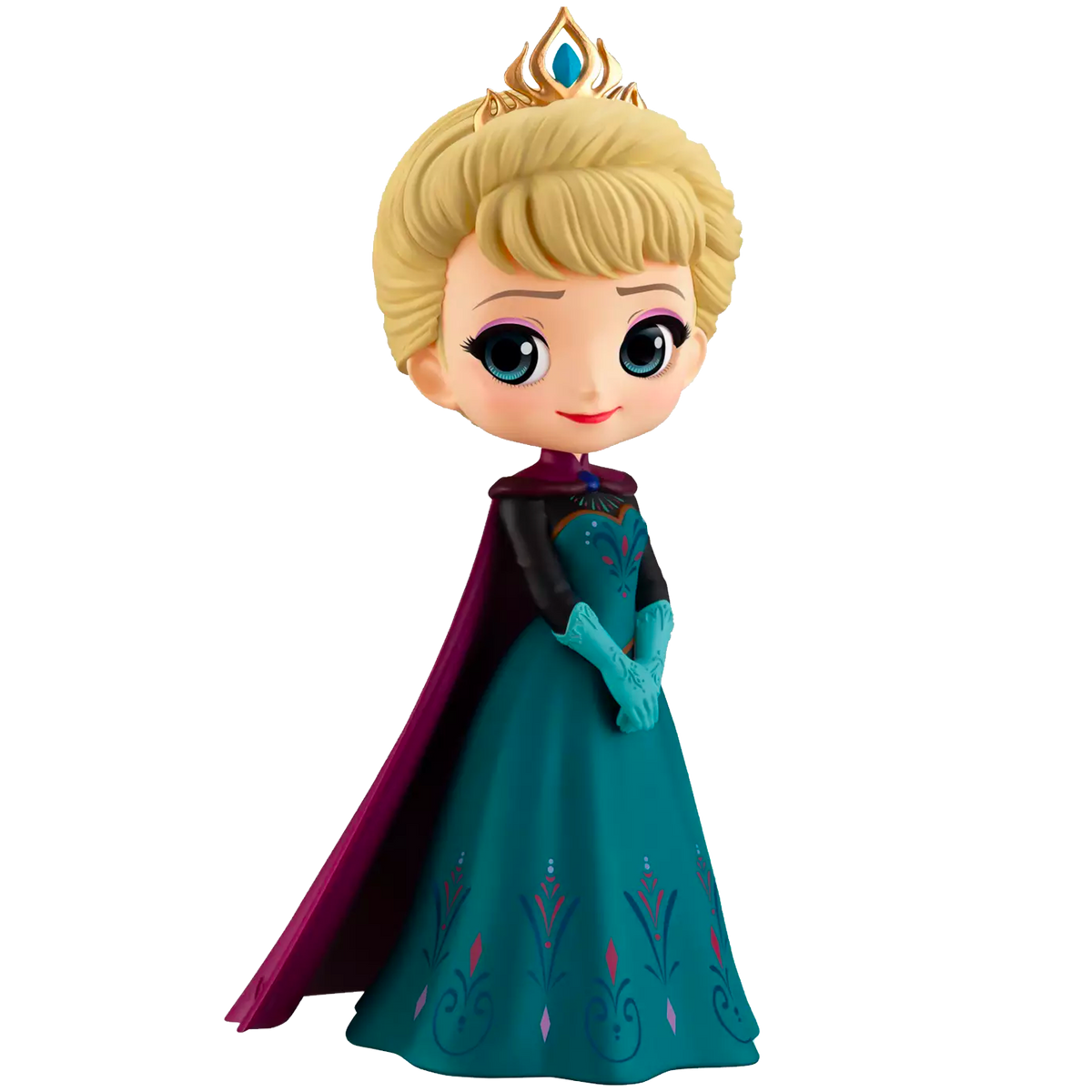 DISNEY Figurine Elsa couronnement Bleu