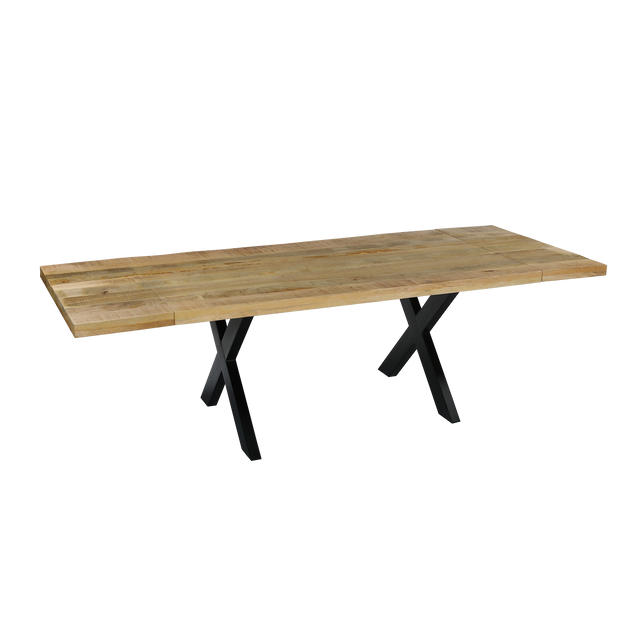 4MURS Table extensible KHAN coloris manguier 100 x 180 cm