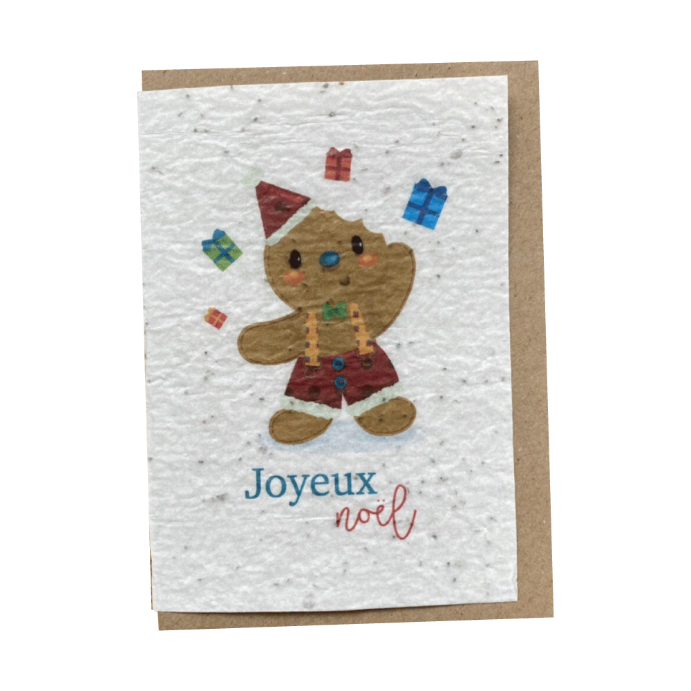 LES CARTES DE LULU Carte Joyeux noël Blanc