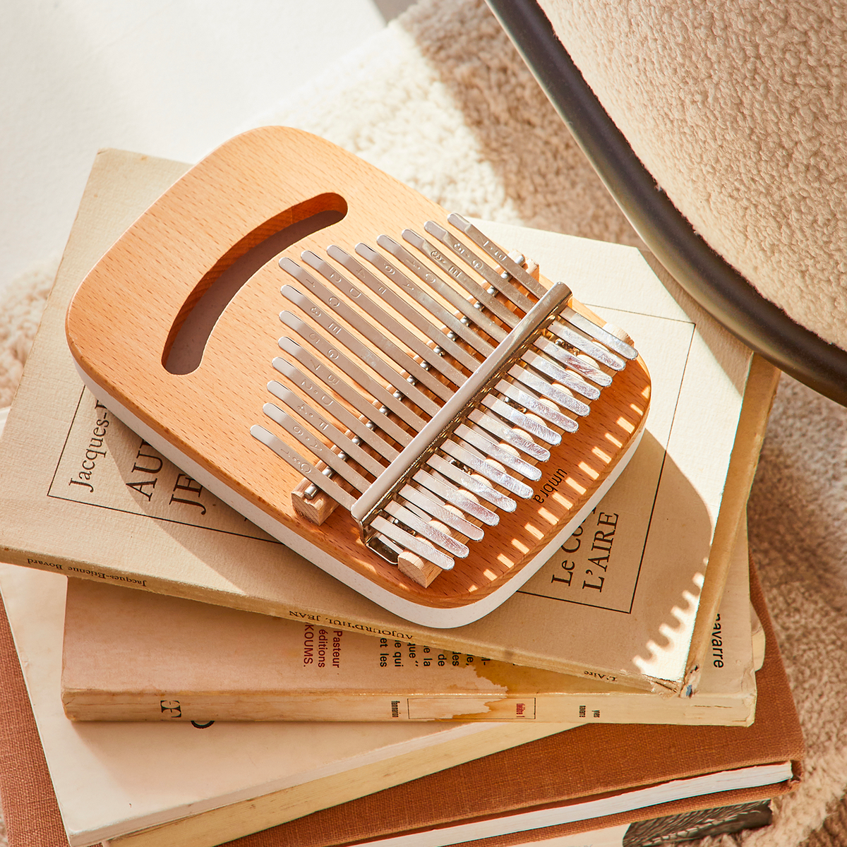 UMBRA Boîte à musique Kalimba Beige, blanc