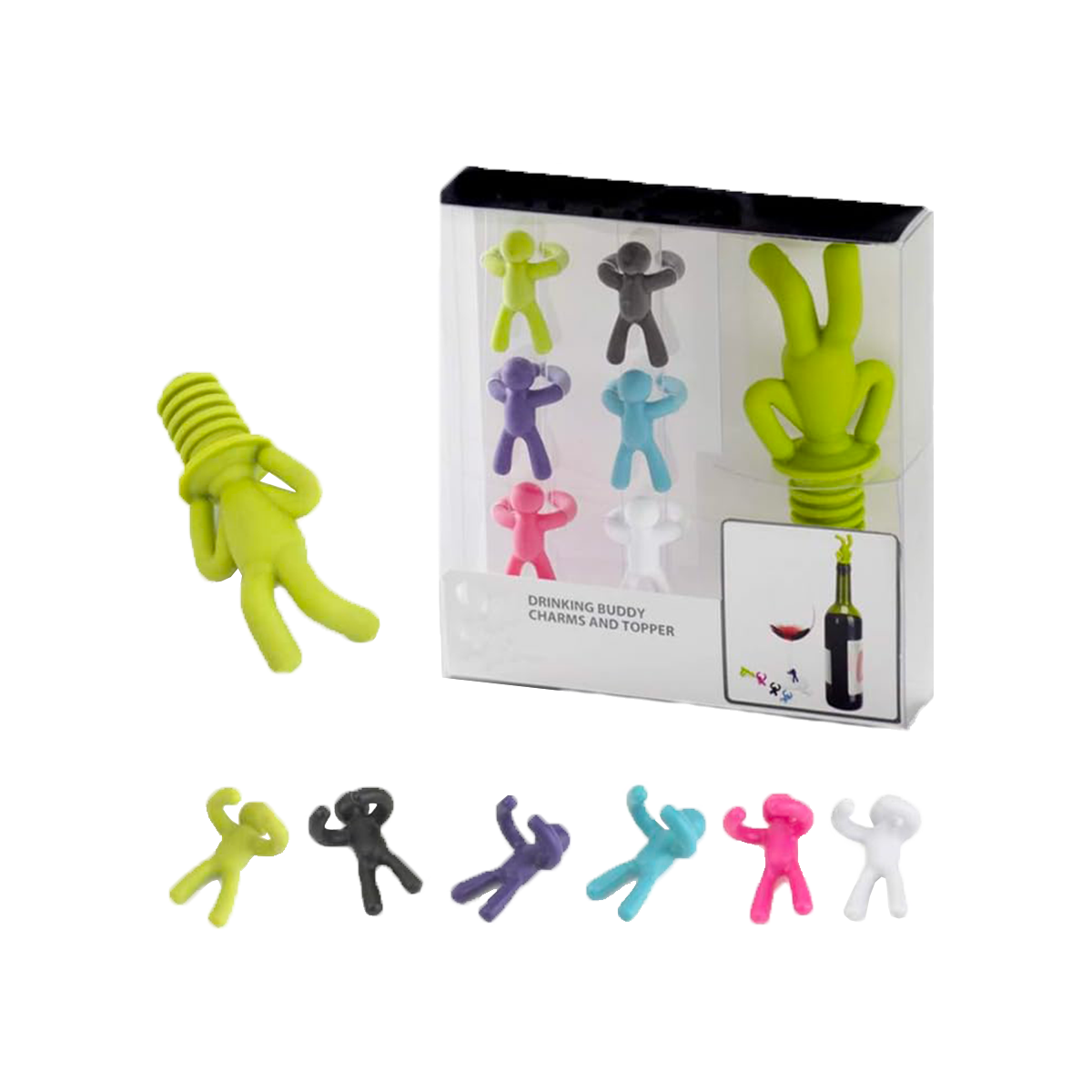 UMBRA Bouchon de bouteille Buddy Multicolore