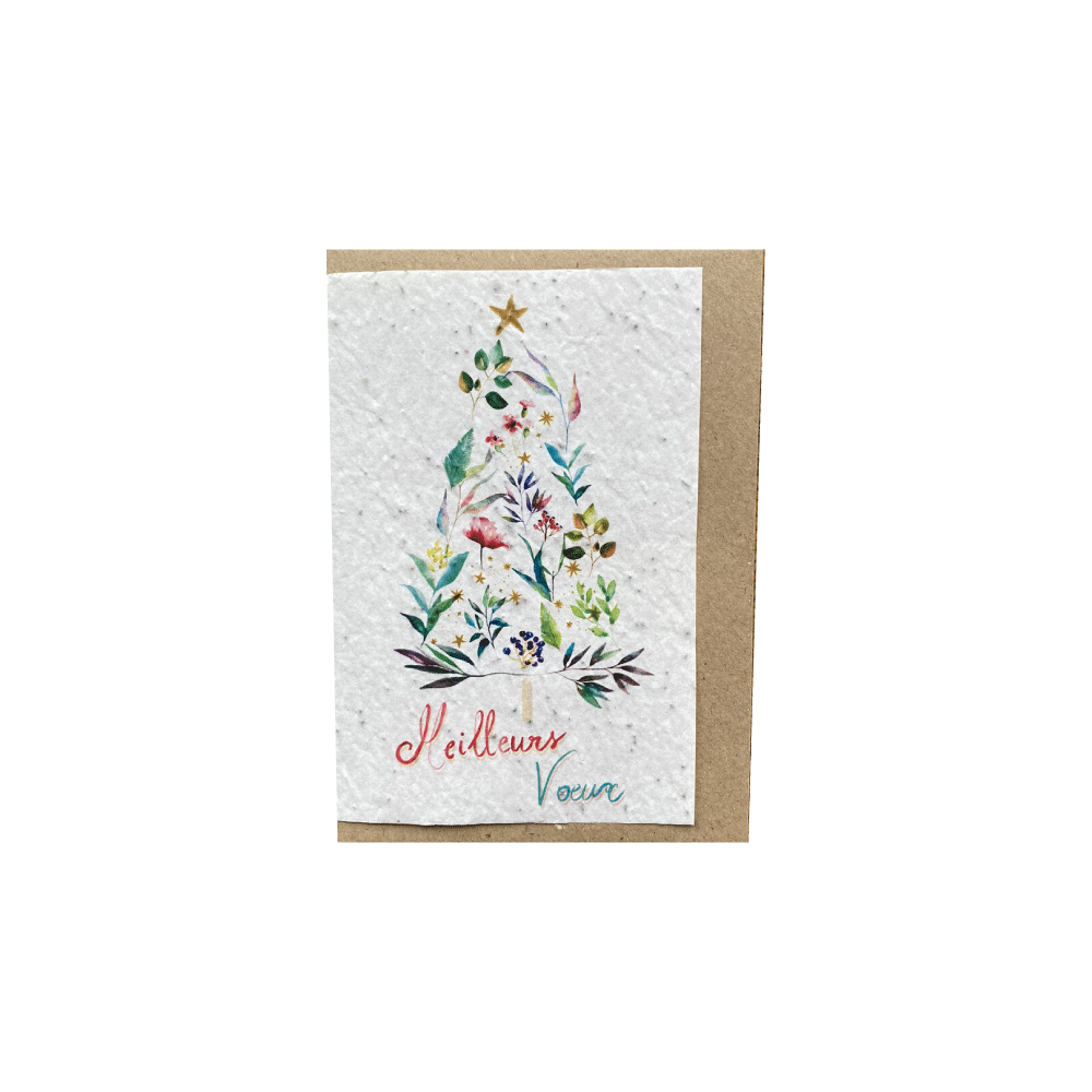 LES CARTES DE LULU Carte Meilleurs voeux Blanc