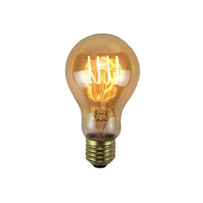 Ampoule Led globe ambre filament 25w e27 Jaune