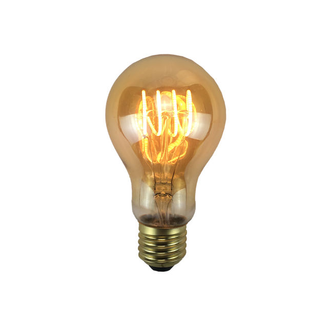 Ampoule LED GLOBE AMBRE FILAMENT 25W E27 jaune 10,5 x 6 cm