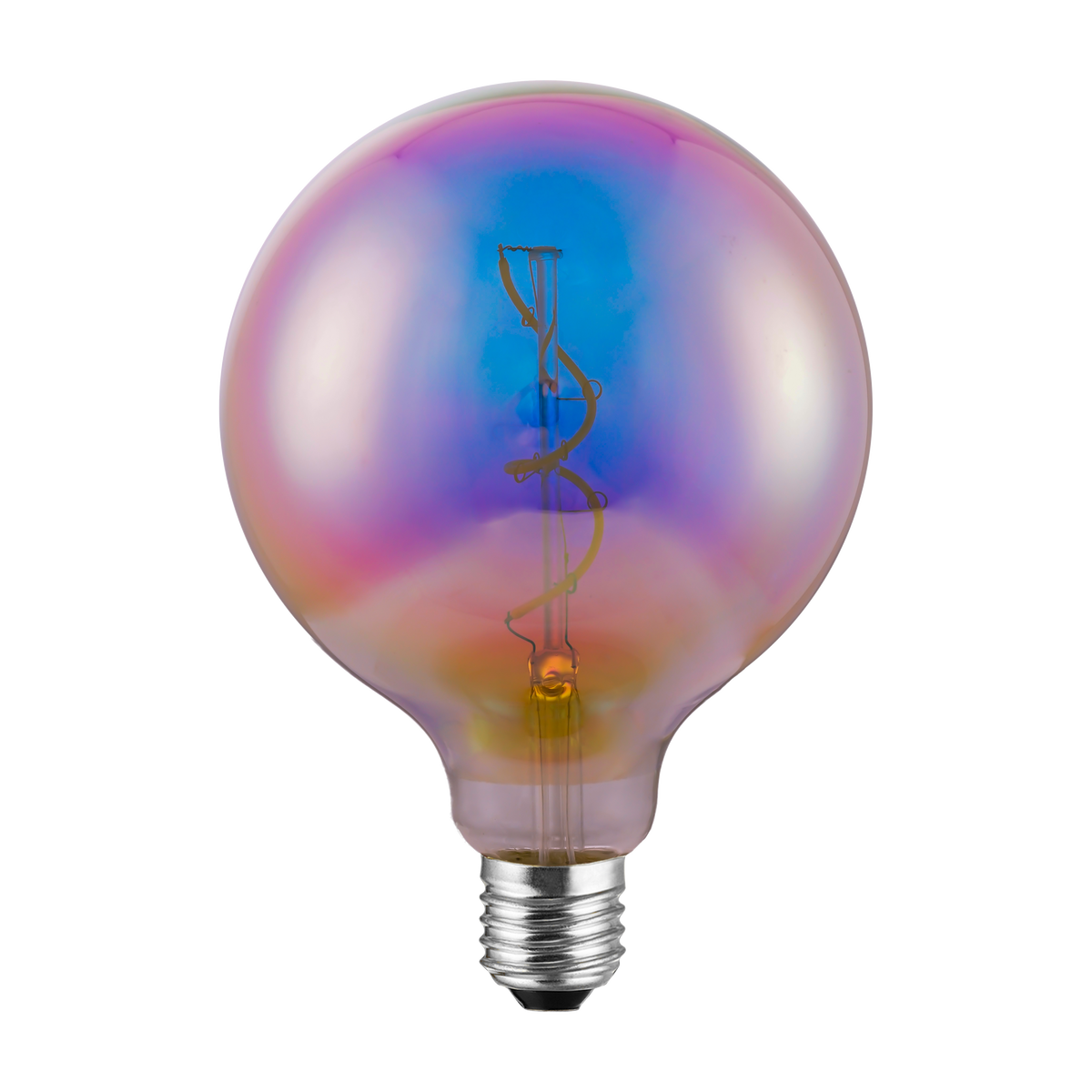 Ampoule Led globe irisé e27 12,5 cm Multicolore