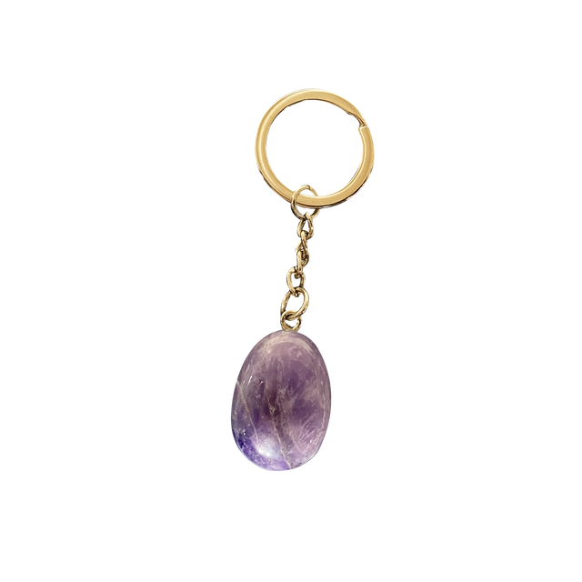 Stones Club Lithothérapie PORTE CLÉS AMETHYSTE violet