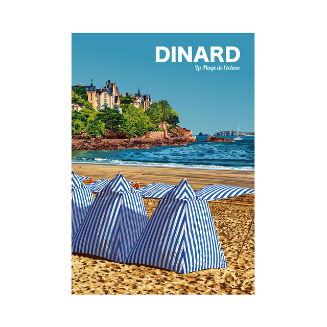 PRINTYMANIA Affiche DINARD 30 x 40 cm