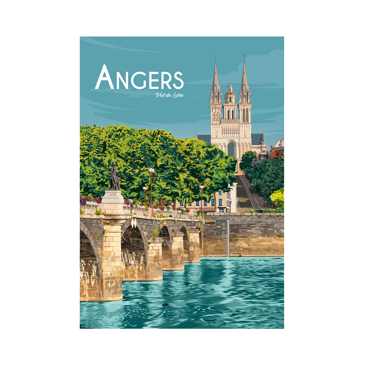 PRINTYMANIA Affiche Angers Multicolore