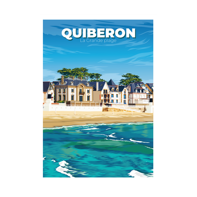 PRINTYMANIA Affiche Quiberon Multicolore