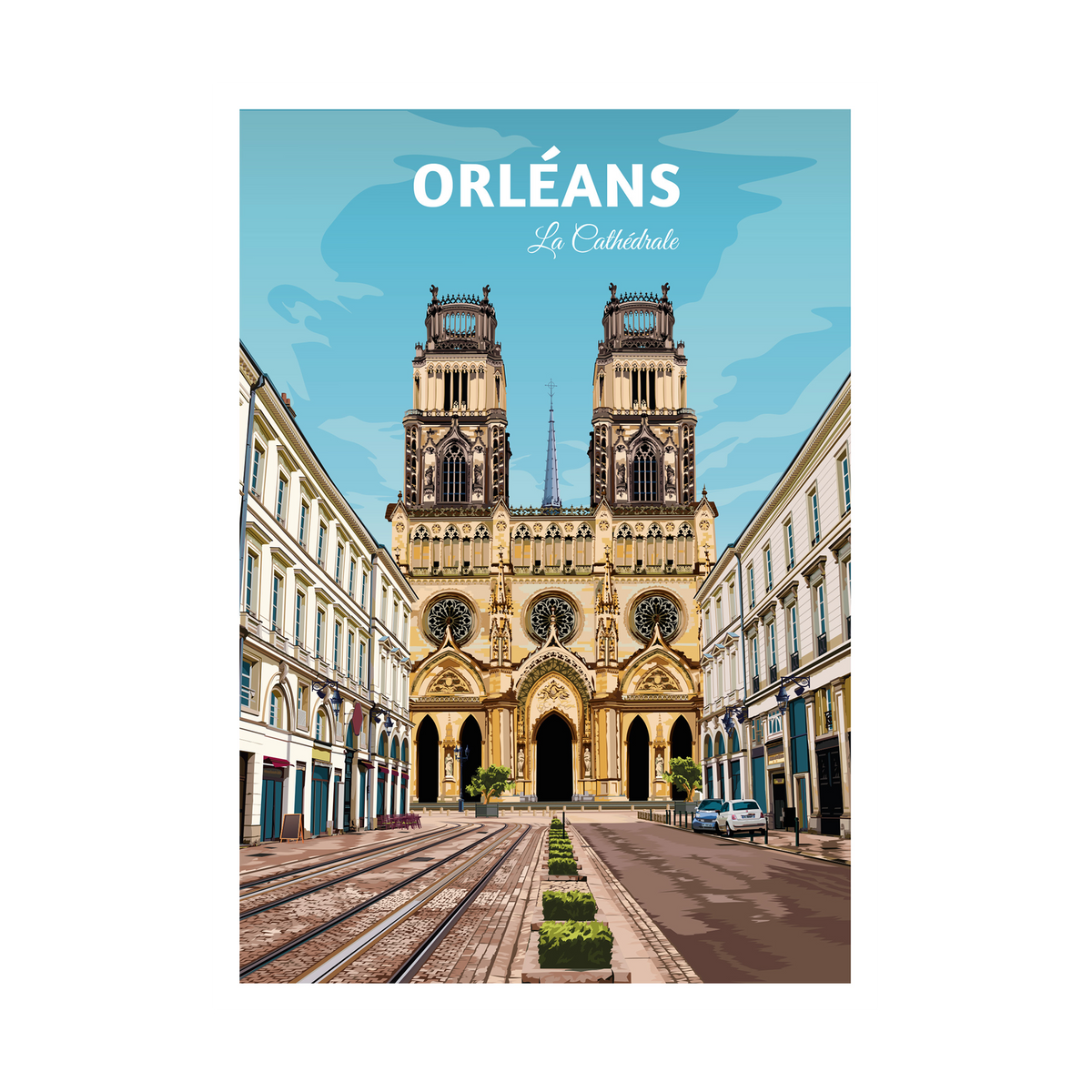 PRINTYMANIA Affiche Orléans Multicolore