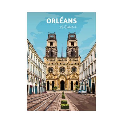 PRINTYMANIA Affiche Orléans Multicolore