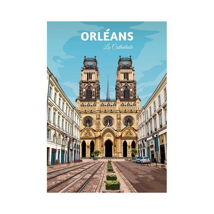 PRINTYMANIA Affiche Orléans Multicolore