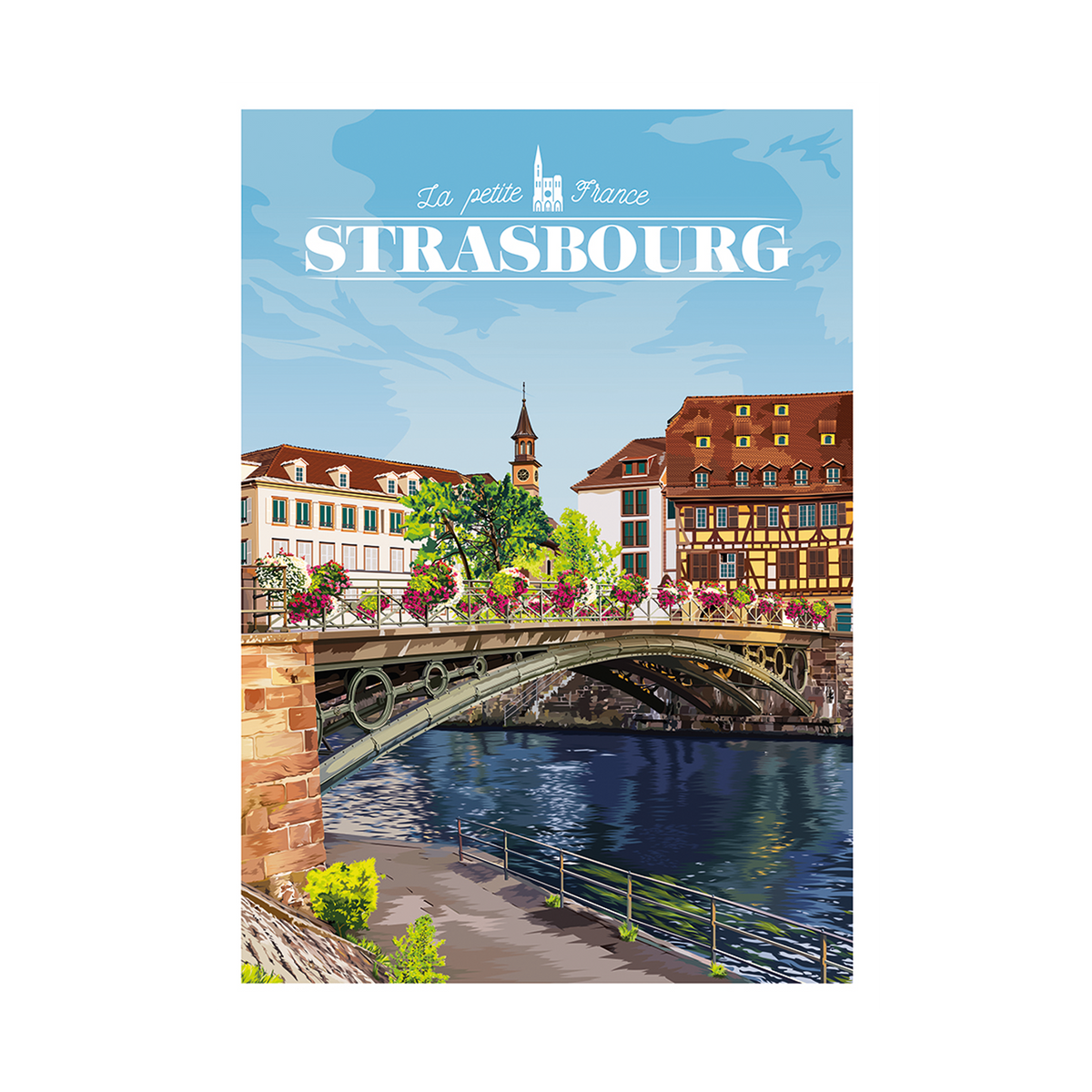 PRINTYMANIA Affiche Strasbourg Multicolore