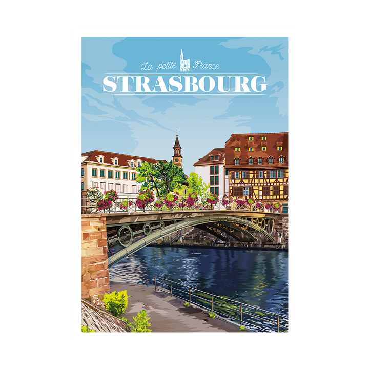 PRINTYMANIA Affiche Strasbourg Multicolore